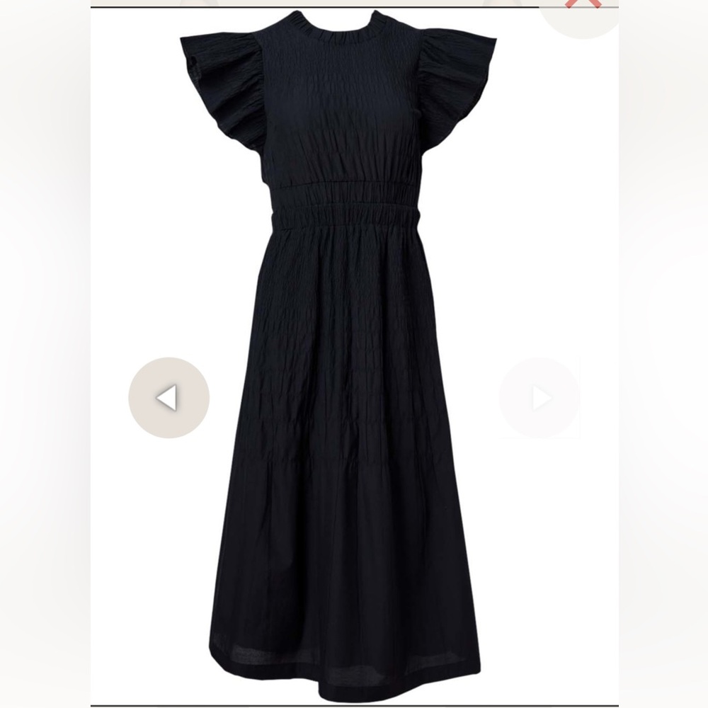 SEA NEW YORK CINDY Flutter Sleeve Dress - Size 0 - Blakc - NWT